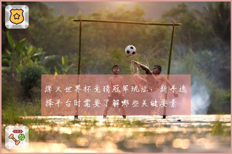 烽火世界杯竞猜冠军玩法，新手选择平台时需要了解哪些关键要素